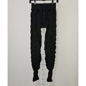 AGOGIE Women's +40 Wearable Resistance Banded Black Workout Pants Sz L